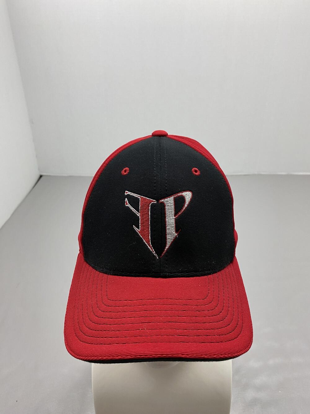 Pacific Headwear Hat Cap Fitted Mens 7 3/8 M-XL Red Performance Baseball Cap